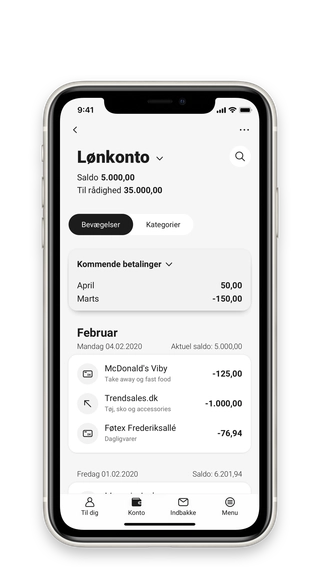 Side på MobilBank