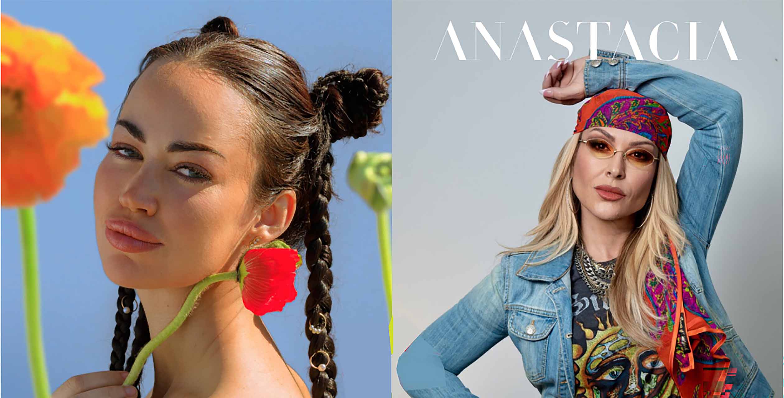 Billede af de to kunstnere Anastacia og Aura Dione